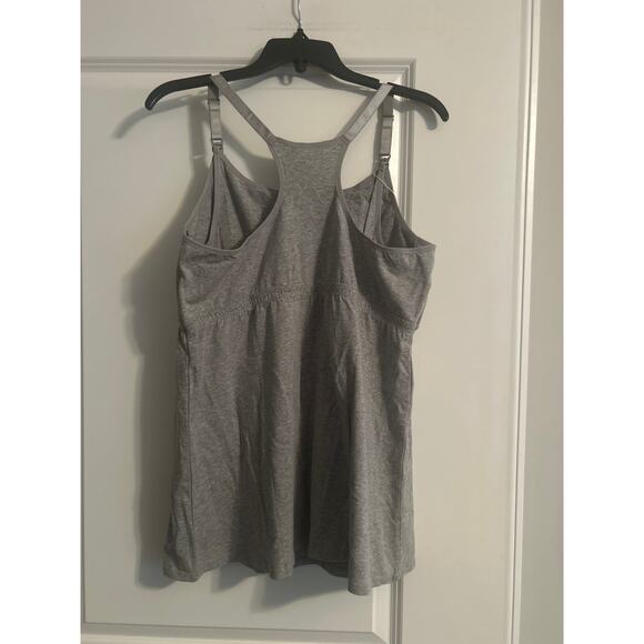 NWT Suiek Gray Nursing Cami Adjustable Straps Cotton/Spandex Size XL - Picture 3 of 6